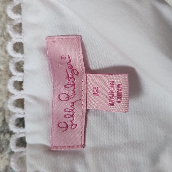 Lilly Pulitzer Women's Size 12 Brynn Dress Raz Berry Lobsters‎ Strapless Lace - Picture 3 of 4